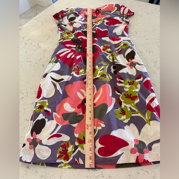 Boden Multicolored Floral 100% Cotton Lined Dress Women’s Sz 6 - Picture 11 of 11